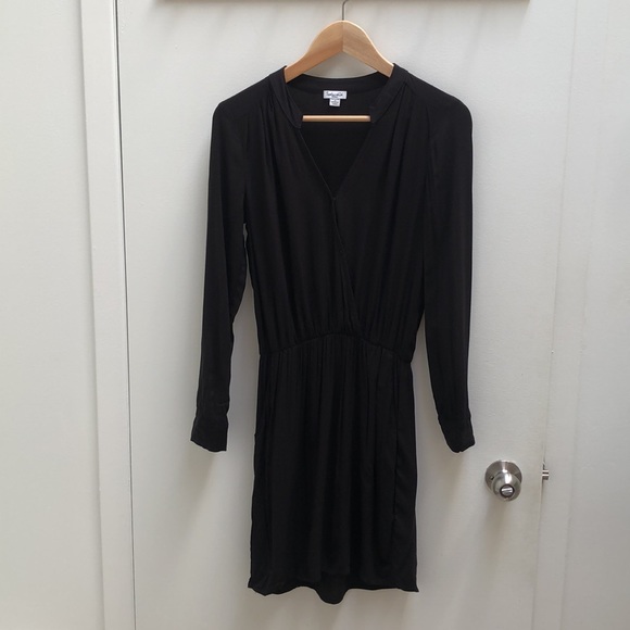 Splendid dress with subtle cross-over top - short length - S - black - Picture 2 of 8